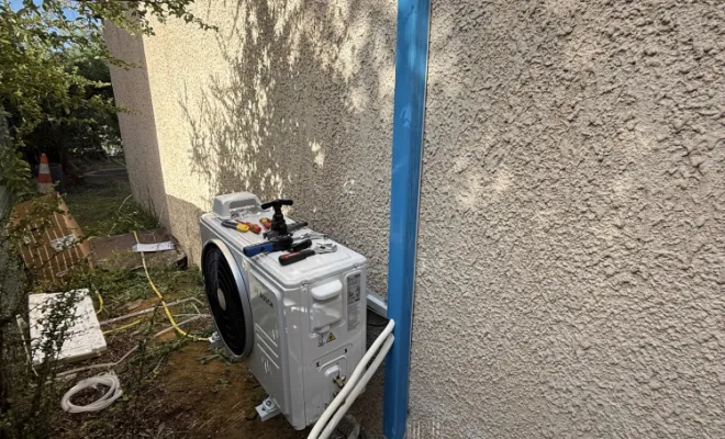 Installation d’une climatisation Bosch 3,5 kW modèle Climate 6000 à Bouc-Bel-Air, Marseille, SIDPROGAZ